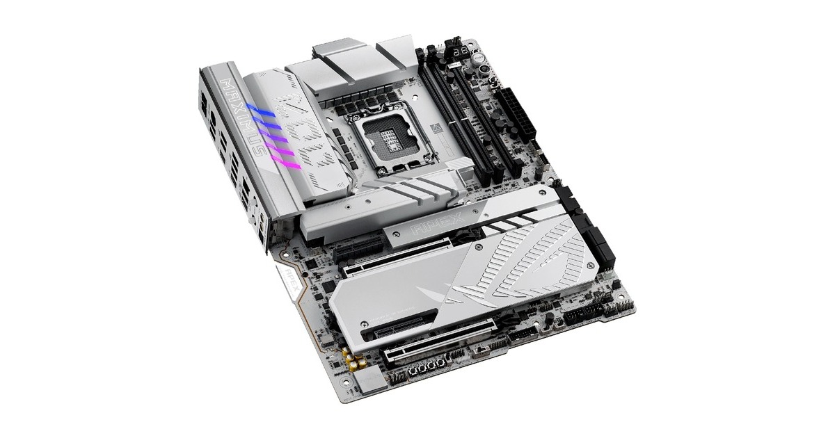ASUSROG MAXIMUS Z890 APEX socket 1851 moederbord  (RAID, 5Gb-LAN, Wi-Fi 7, BT, Sound, ATX)