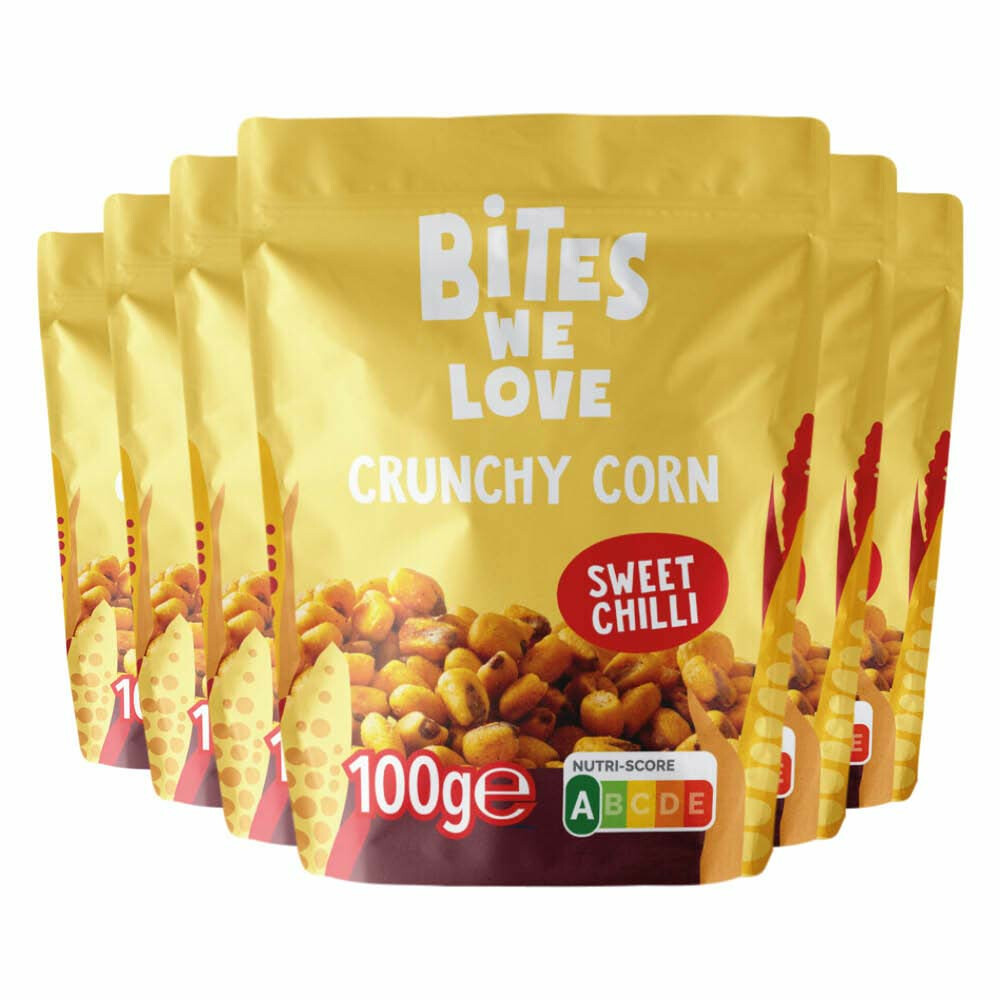 6x BitesWeLove Crunchy Corn Sweet Chilli100 gr