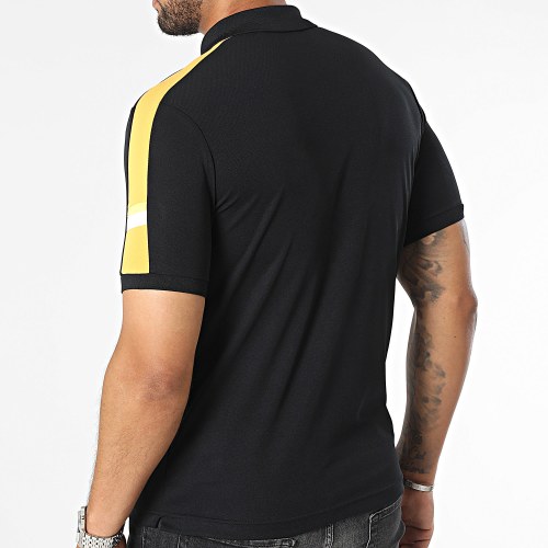 Polo Manches Courtes Cross Noir Orange