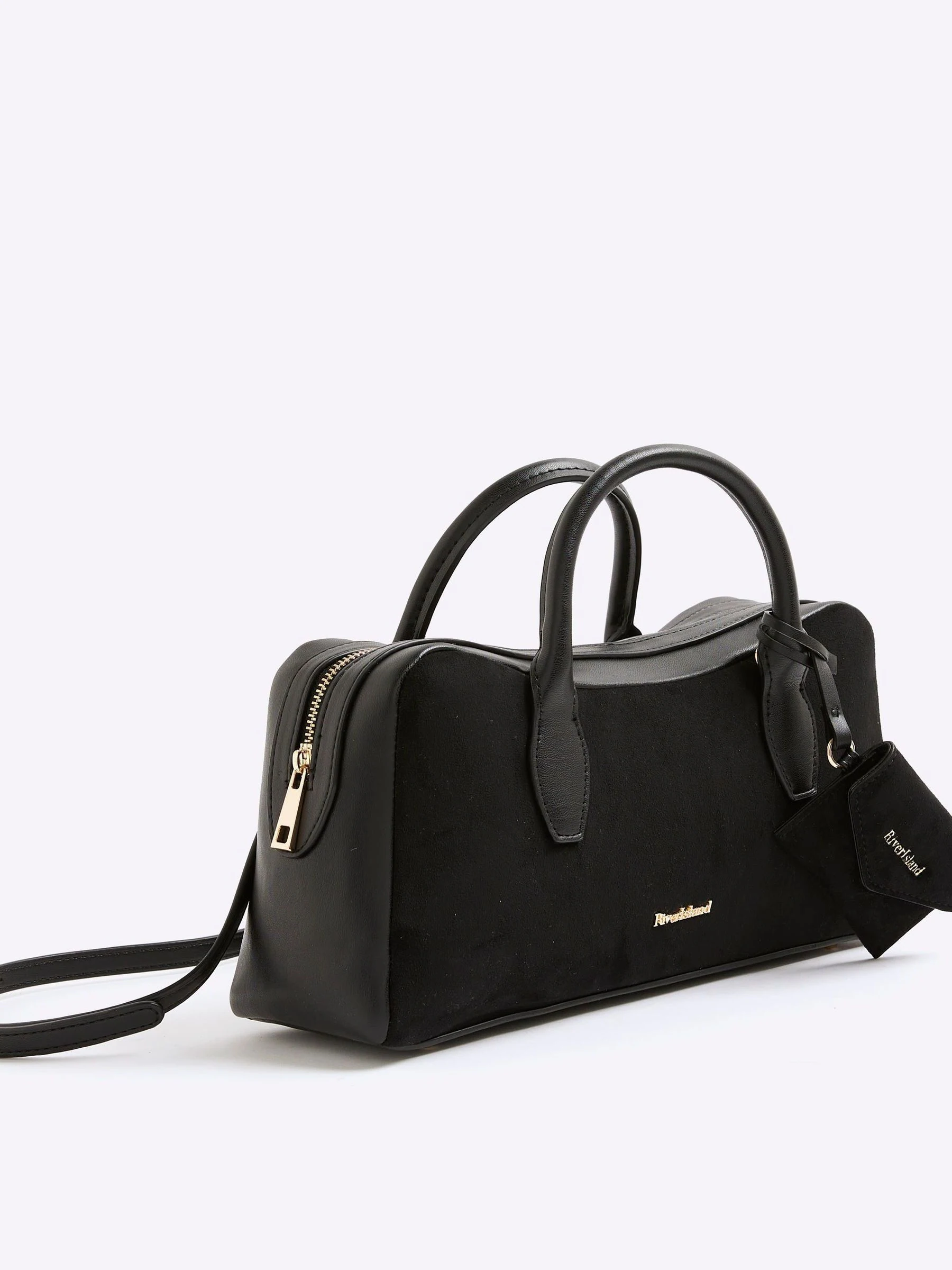 River Island gebogen bowler tas