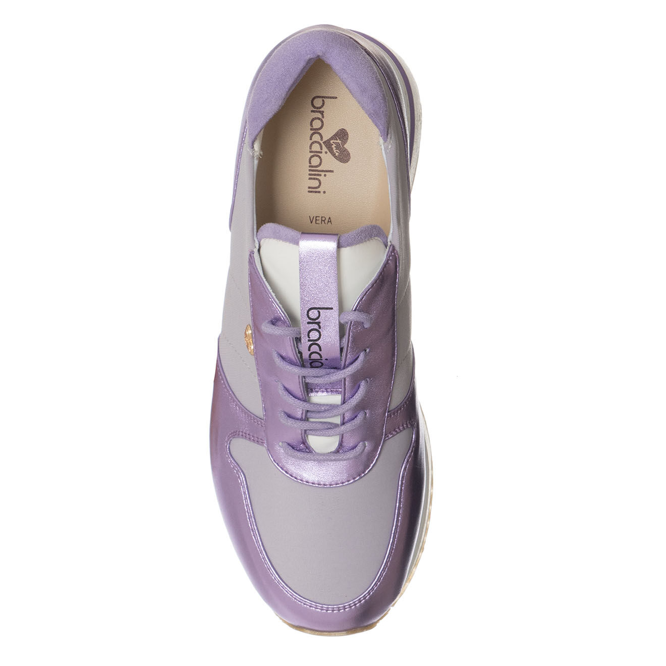 Tua By Braccialini Sneakers en Cuir Pura violettes