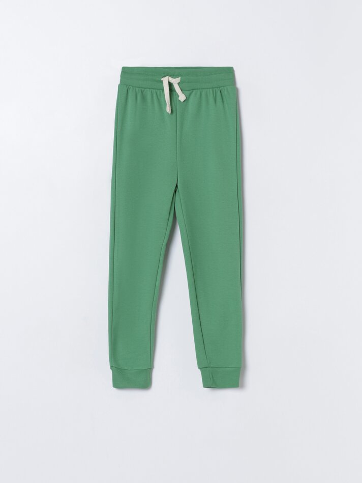 Conjunto com 4 calças de moletom básicas - Verde