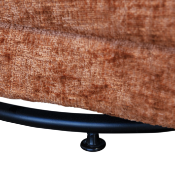 WOOOD fauteuil Atty oranje blossom velvet stof draaibaar