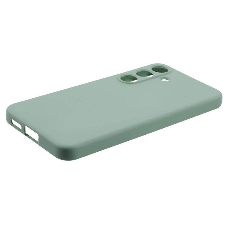 Samsung Galaxy S25 Gummi Case Hülle mit Kameraschutz - Grün (Matt)