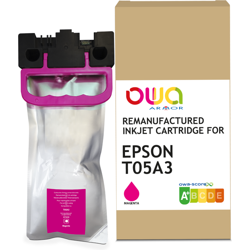 Cartouche d'encre remanufacturée OWA - standard - Magenta - pour EPSON C13T05A300