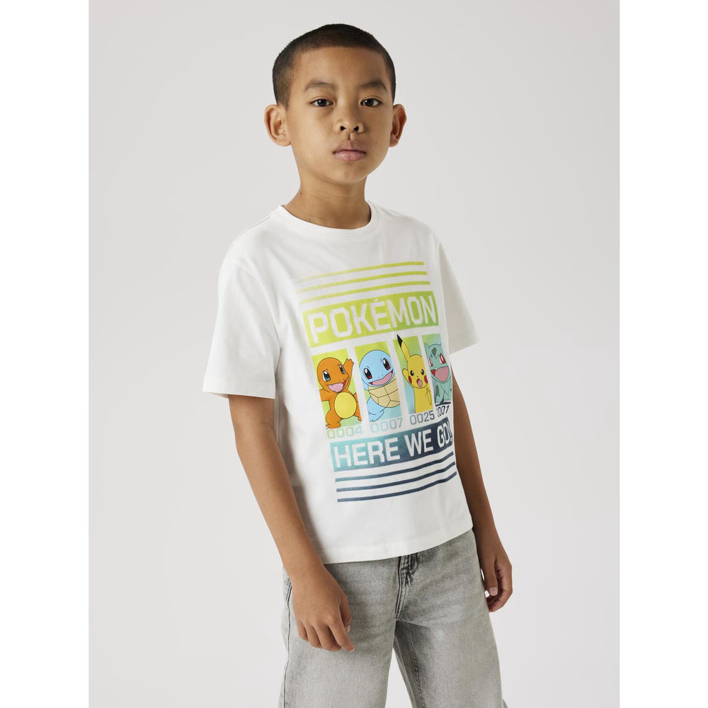 Køb Name It Cloud Dancer Mabr Pokemon Regular T-Shirt Noos