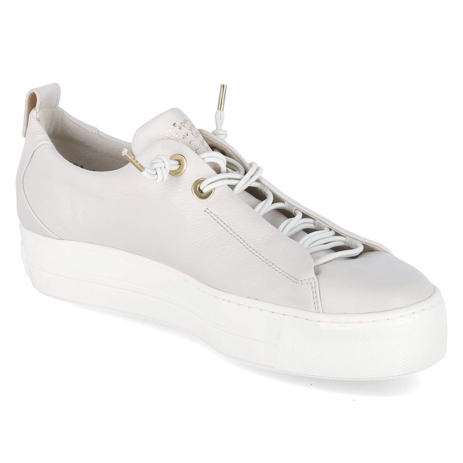 Paul Green Low Sneaker - ivory / gold
