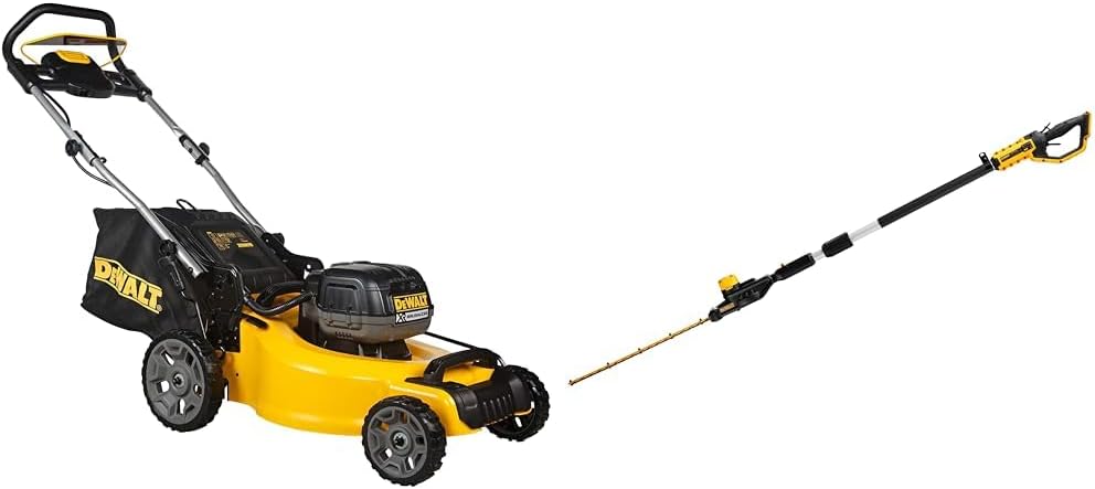 DEWALT - Tondeuse XR Brushless 18V 5Ah Li-Ion - DCMW564N-XJ - Tondeuse à Gazon sans Fil avec Sac de Ramassage de 55l - Largeur de Coupe 48cm - Tonte jusqu’à 800m2 - 36V