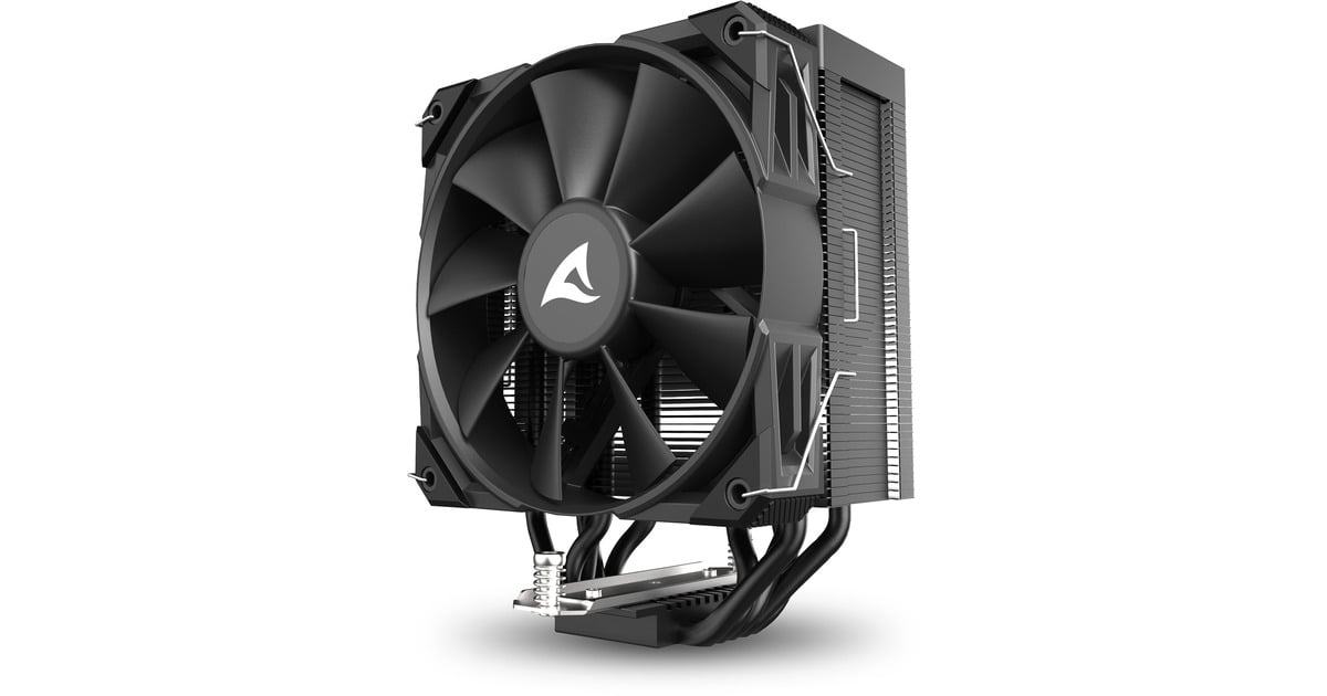SharkoonA50 CPU-koeler  (Zwart, 4-pins PWM fan-connector)