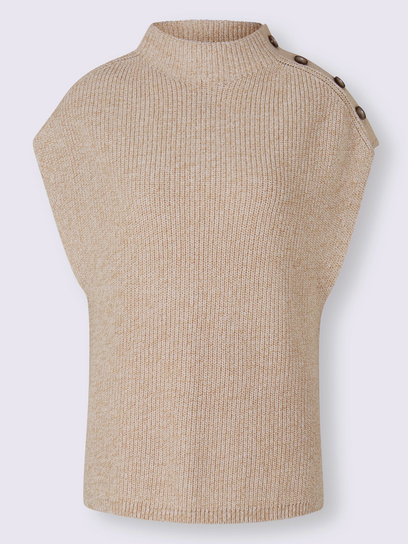 Débardeur en tricot col montant