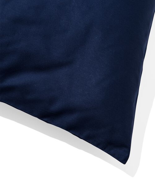 2 taies d’oreiller coton doux 60x70 bleu