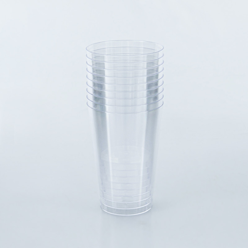 Lot de 10 gobelets transparents
