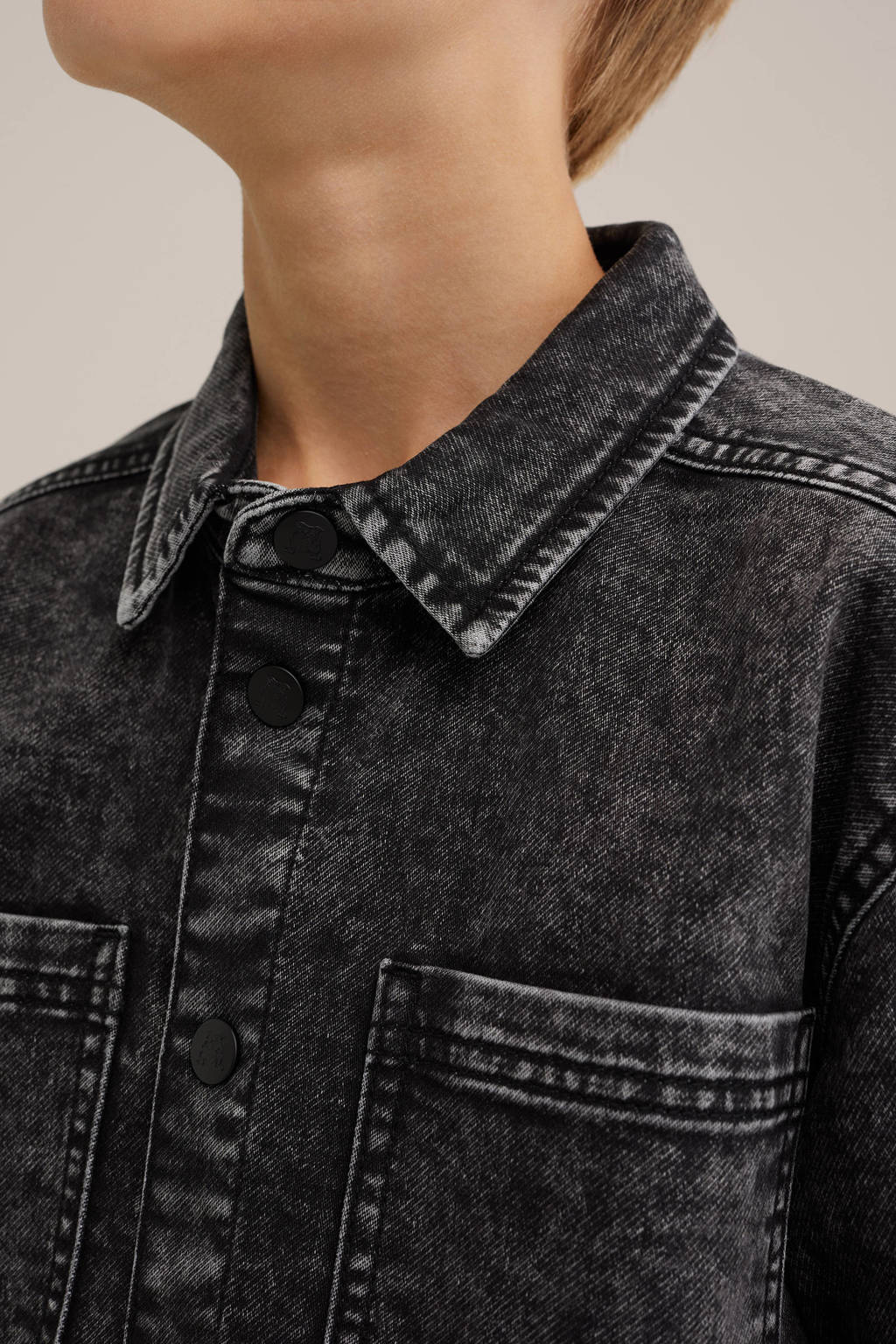 WE Fashion overhemd black uni