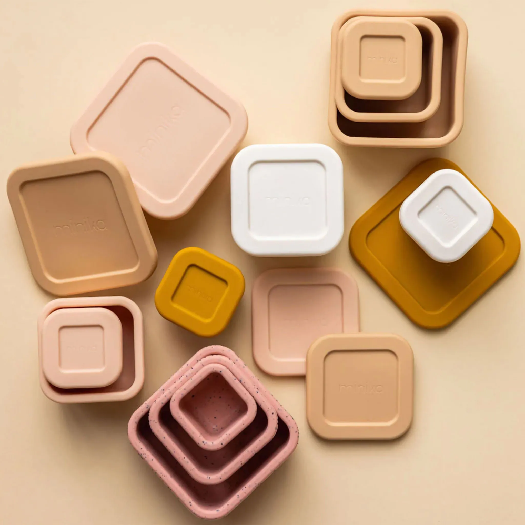 Minika Trio Bols à Collation en Silicone