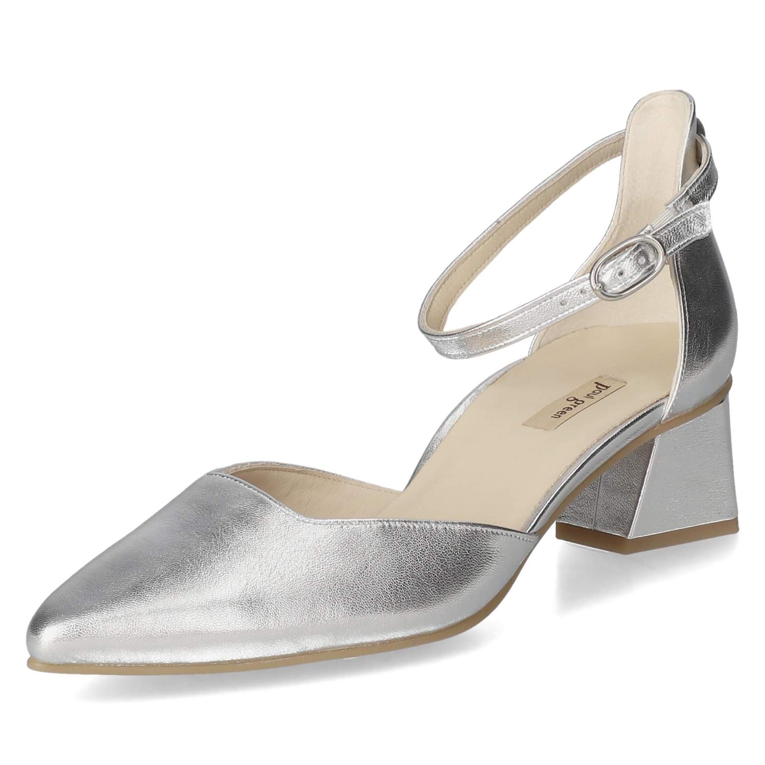 Paul Green Riemchenpumps  - silber