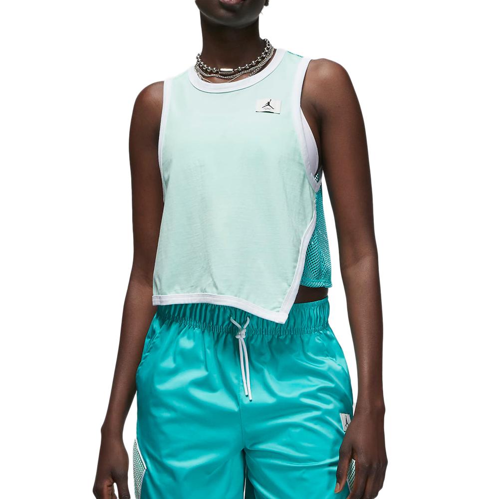 Nike Débardeur Vert Femme Nike Essen Jersey Tank