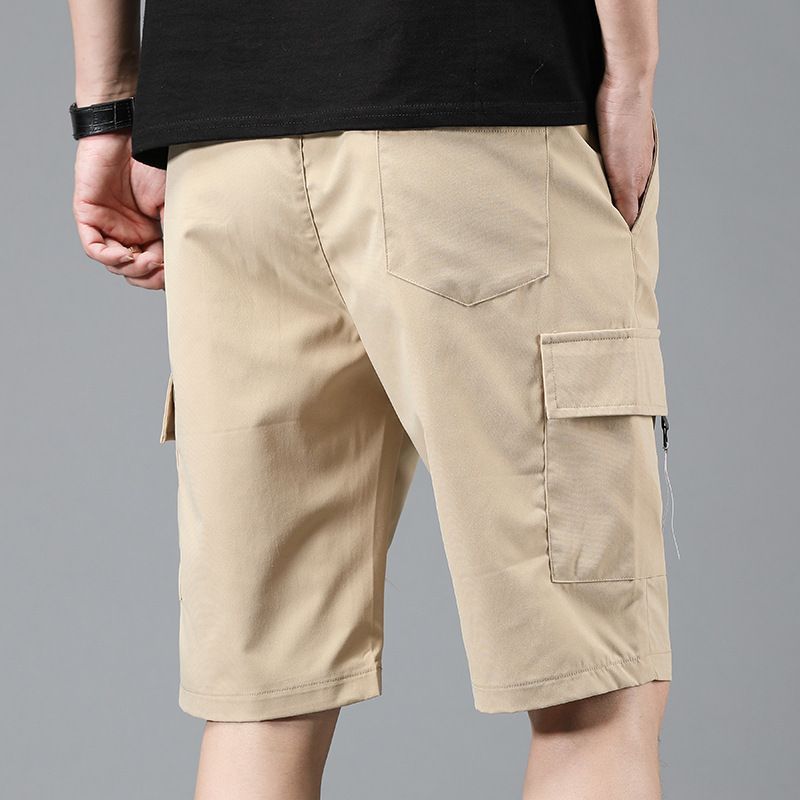 Nataro - Cargoshorts met trekkoord en tekstband