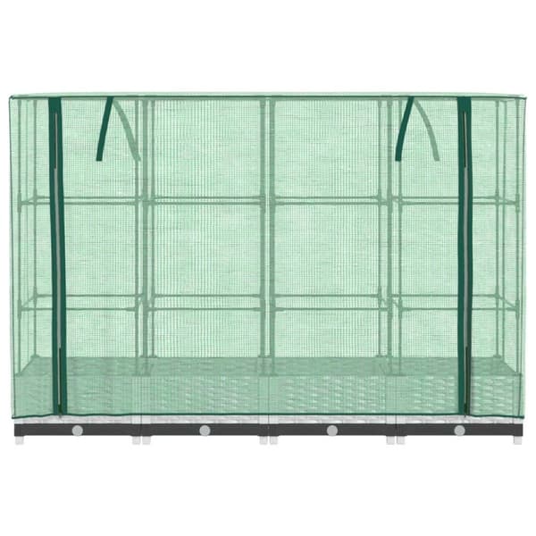 vidaXL Høyseng med drivhustrekk rottingutseende 160x40x123 cm