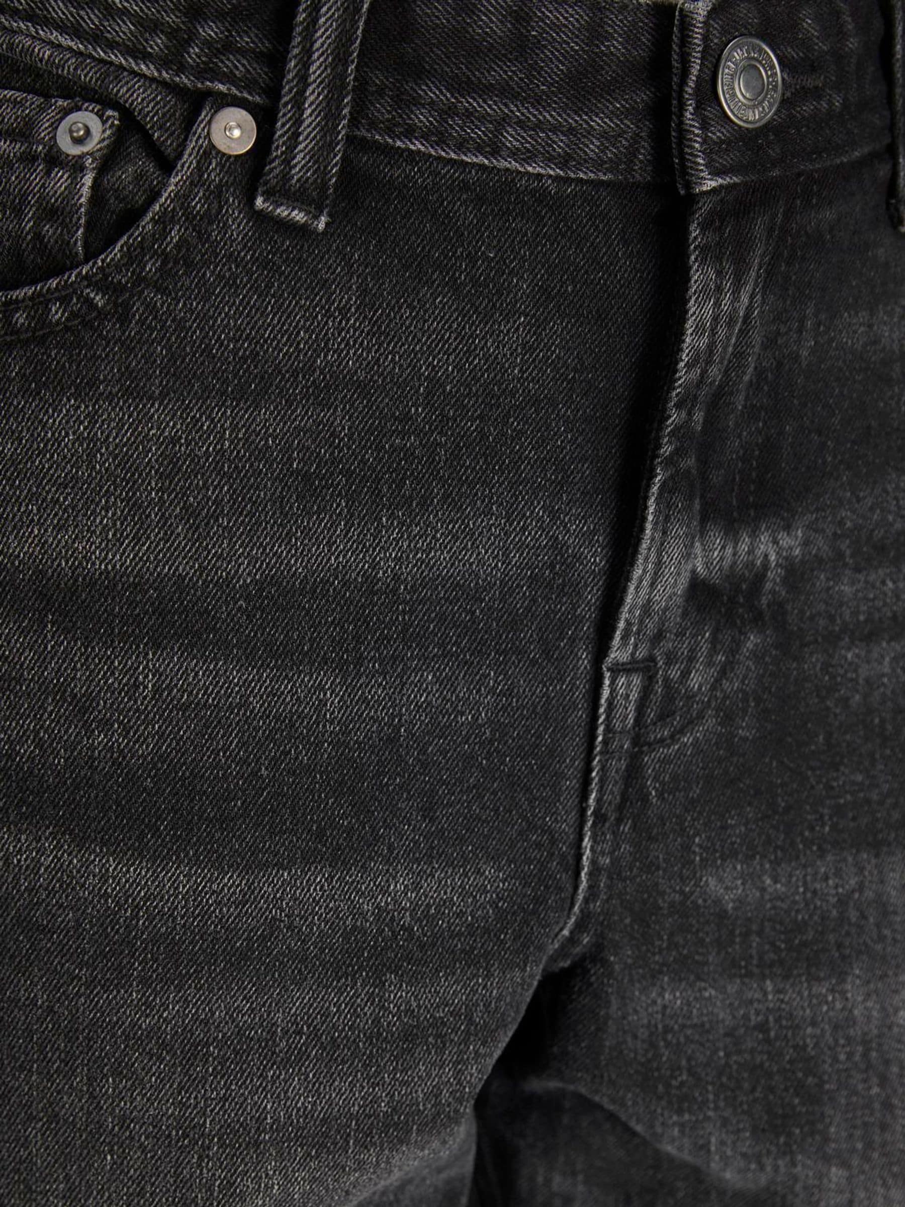Zwart - JACK & JONES Junior Chris Relaxed Fit Black Jeans