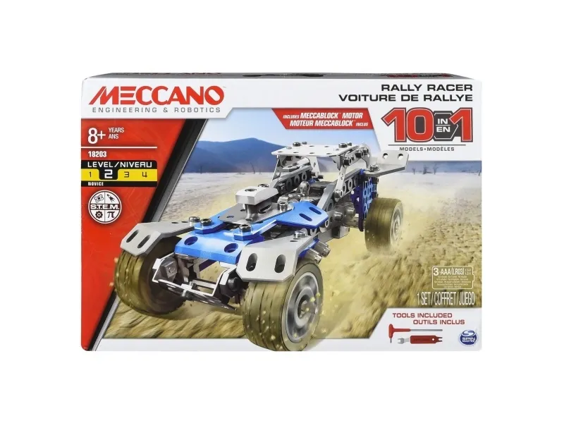 Meccano 10-Model Set - Motorized Car