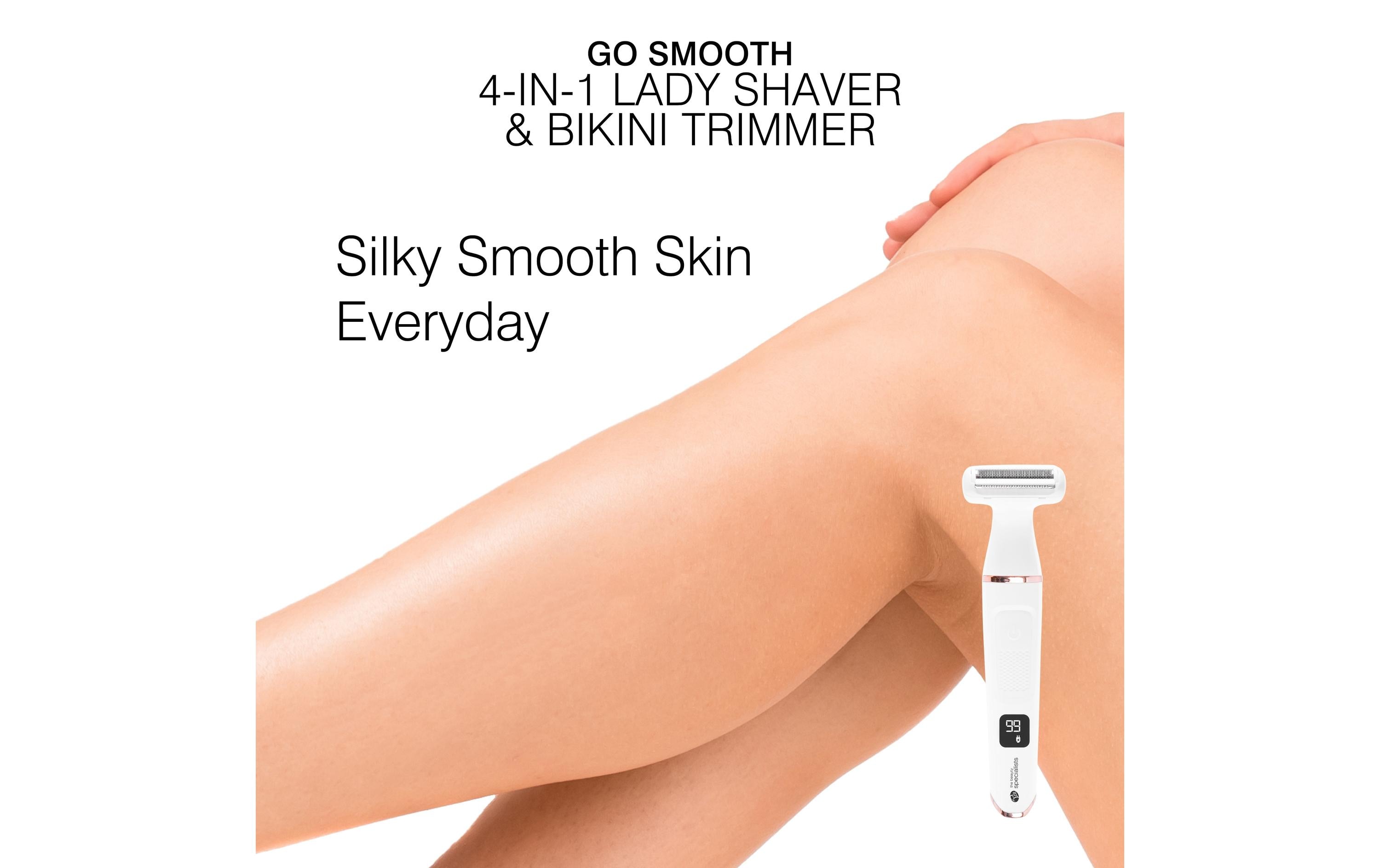 Körperrasierer Go Smooth 4-IN-1Damenrasierer Bikini-Trimmer