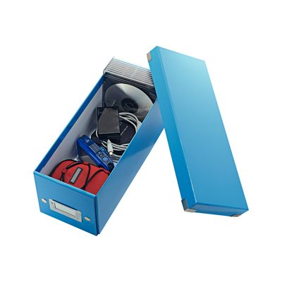Leitz Click & Store - Boîte de rangement pour CD - bleu métallisé