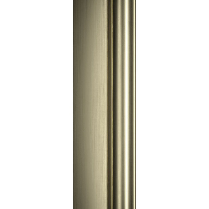 Paroi de douche à l'italienne 200 x 120 cm, verre transparent anticalcaire, profilé finition doré mat, Schulte NewStyle