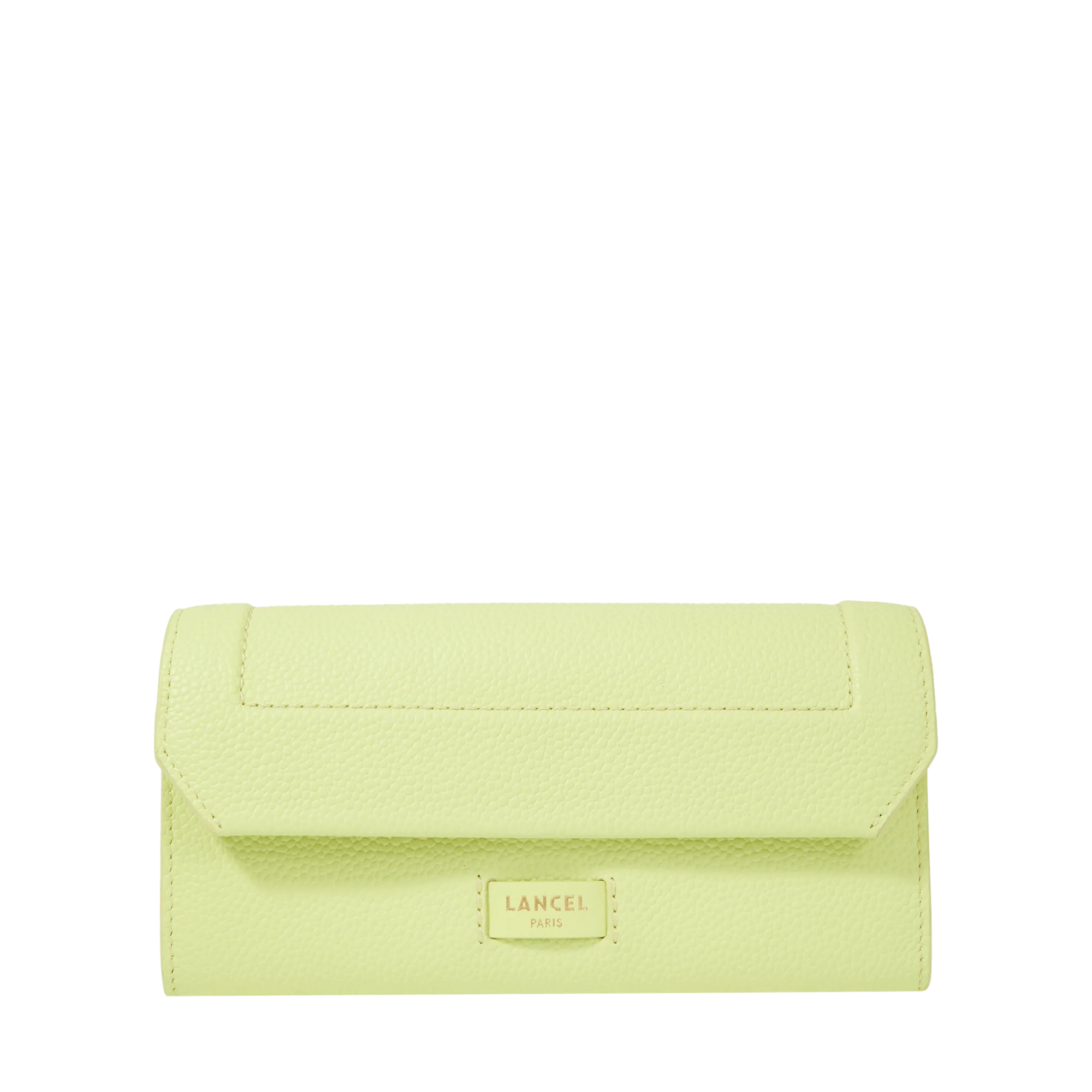 Slim flap wallet Ninon de Lancel-Citron Vert