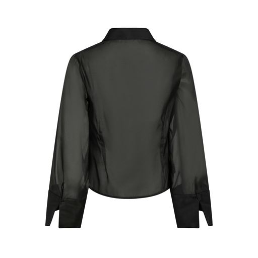 Neo Noir Rosa Organza Skjorte, Black, 42