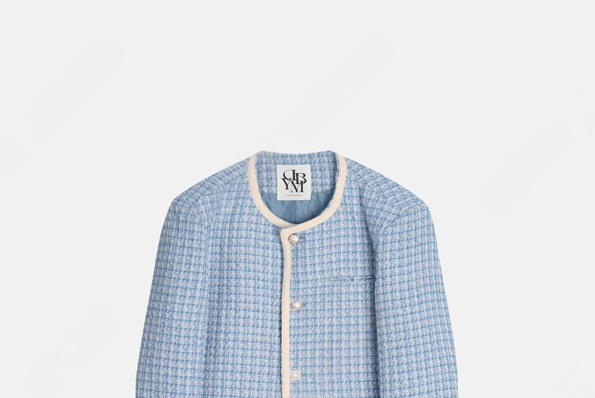 SeoulPop - Geruit Tweed Jasje