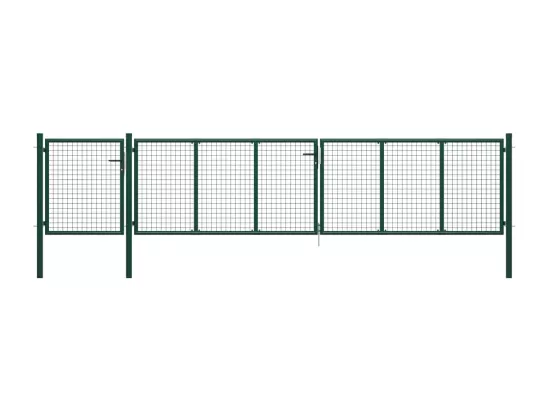 Portail de jardin Acier 500 x 75 cm Vert