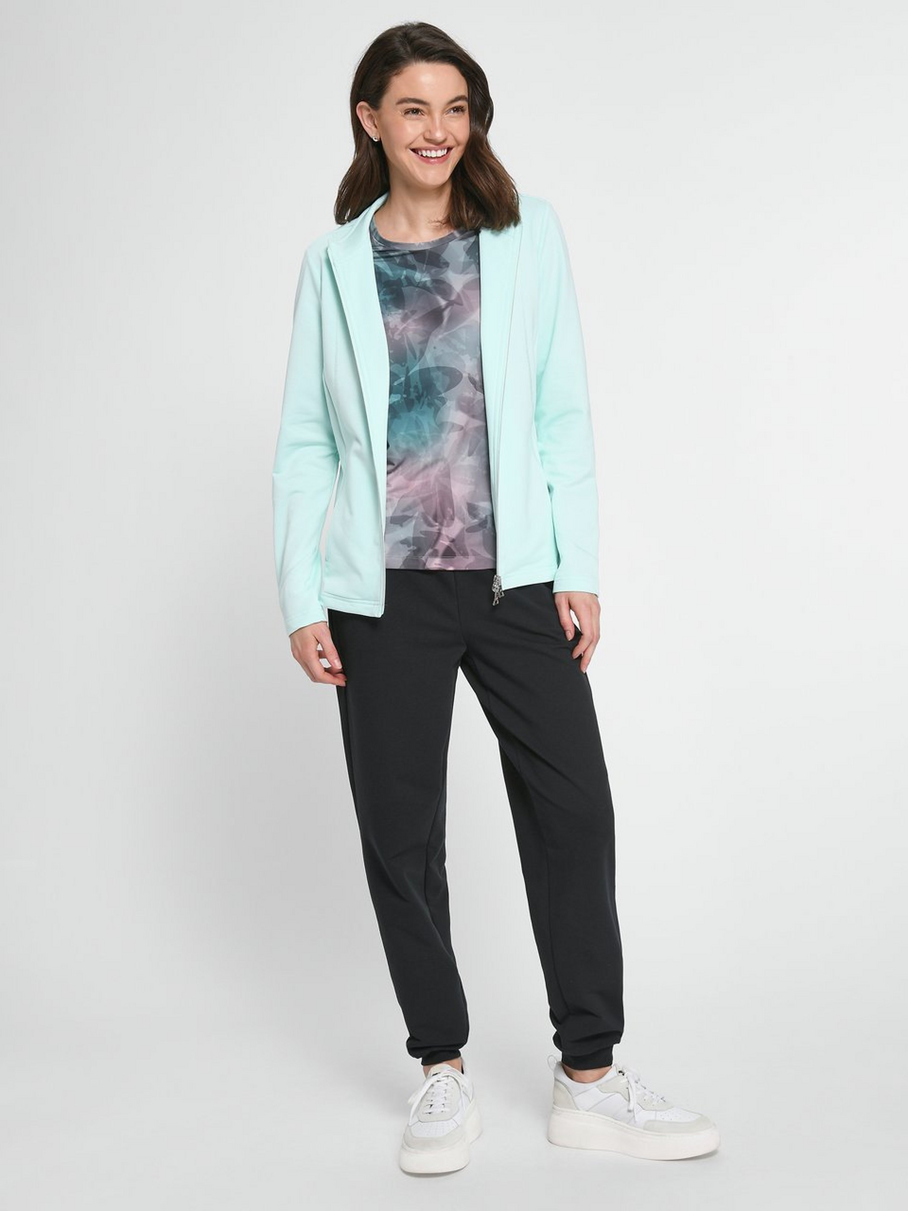 Rundhals-Shirt mit 1/2-Arm