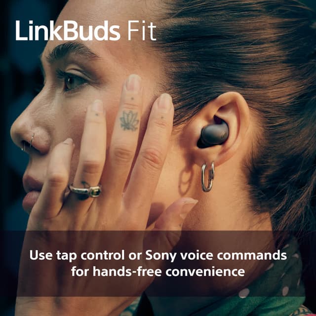 Sony LinkBuds Fit true wireless in-ear høretelefoner (hvid)