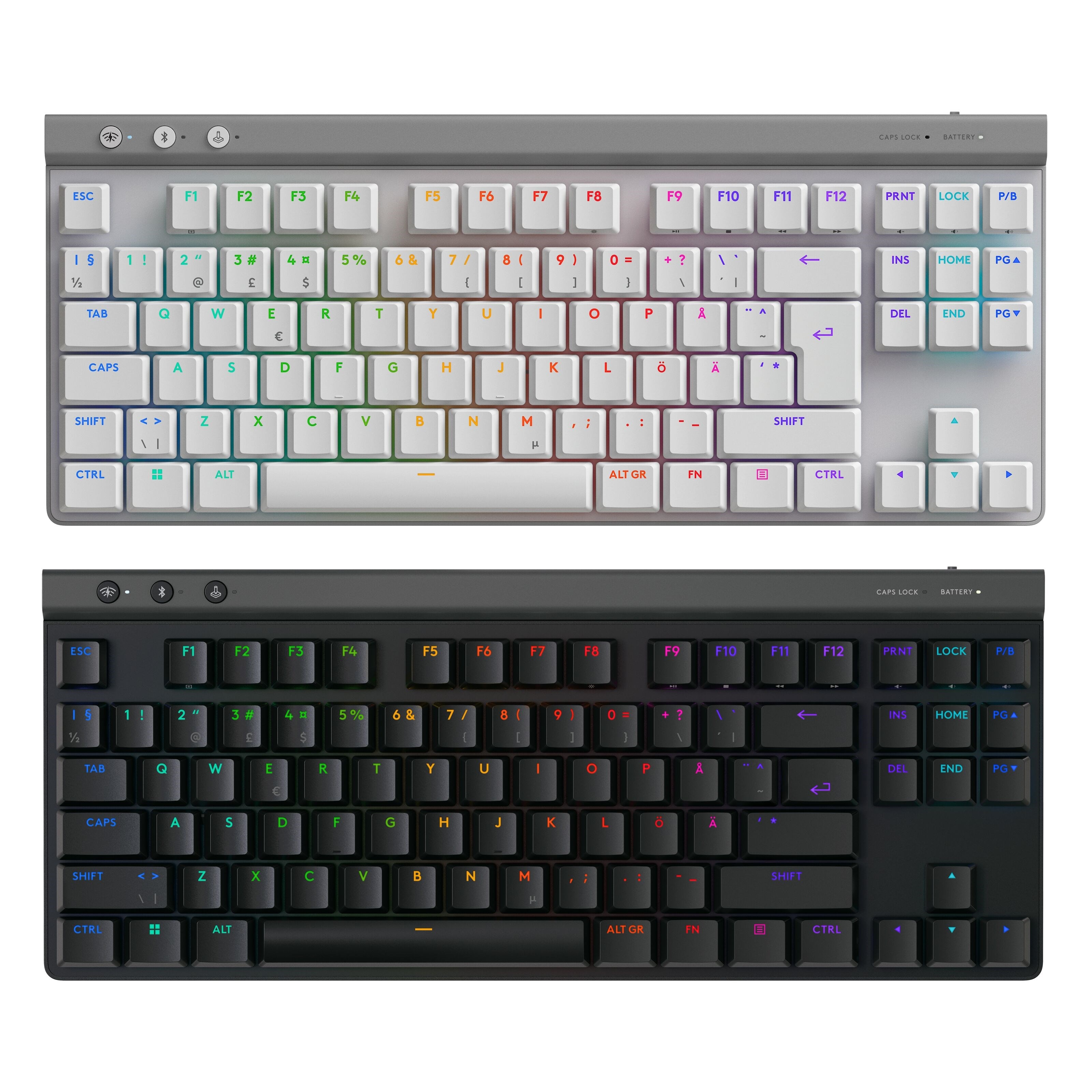 Logitech G515 Lightspeed TKL Trådløst gamingtastatur Tactile Svart
