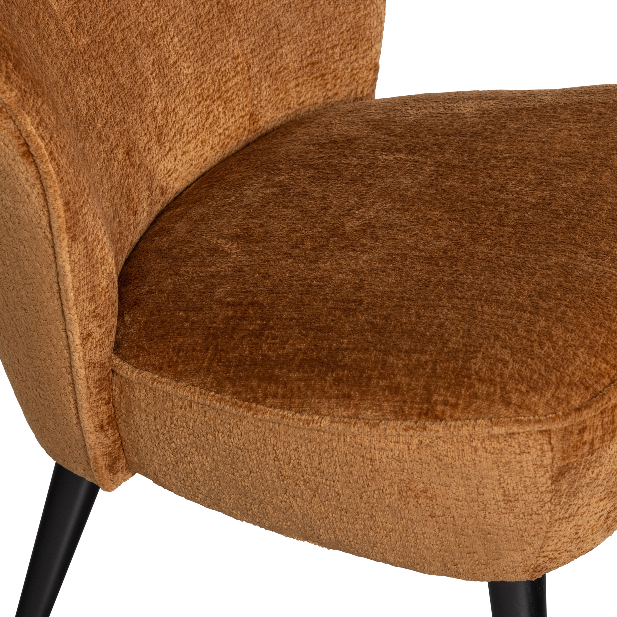 Fauteuil Sara Sara Fauteuil - Structure Velvet - Cognac