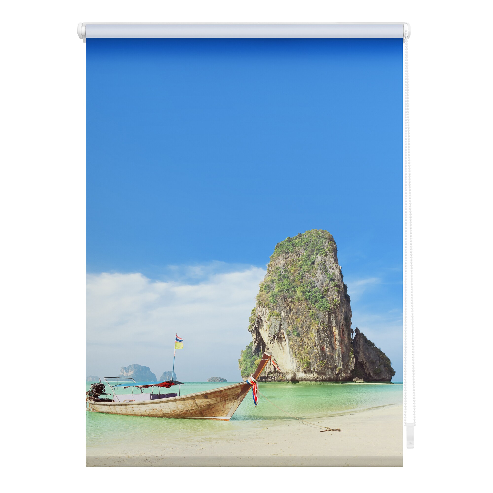 Lichtblick Rollo Klemmfix, ohne Bohren, blickdicht, Thailand - Bunt