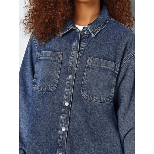 Noisy May Alva Denimjakke, Medium Blue Denim, M