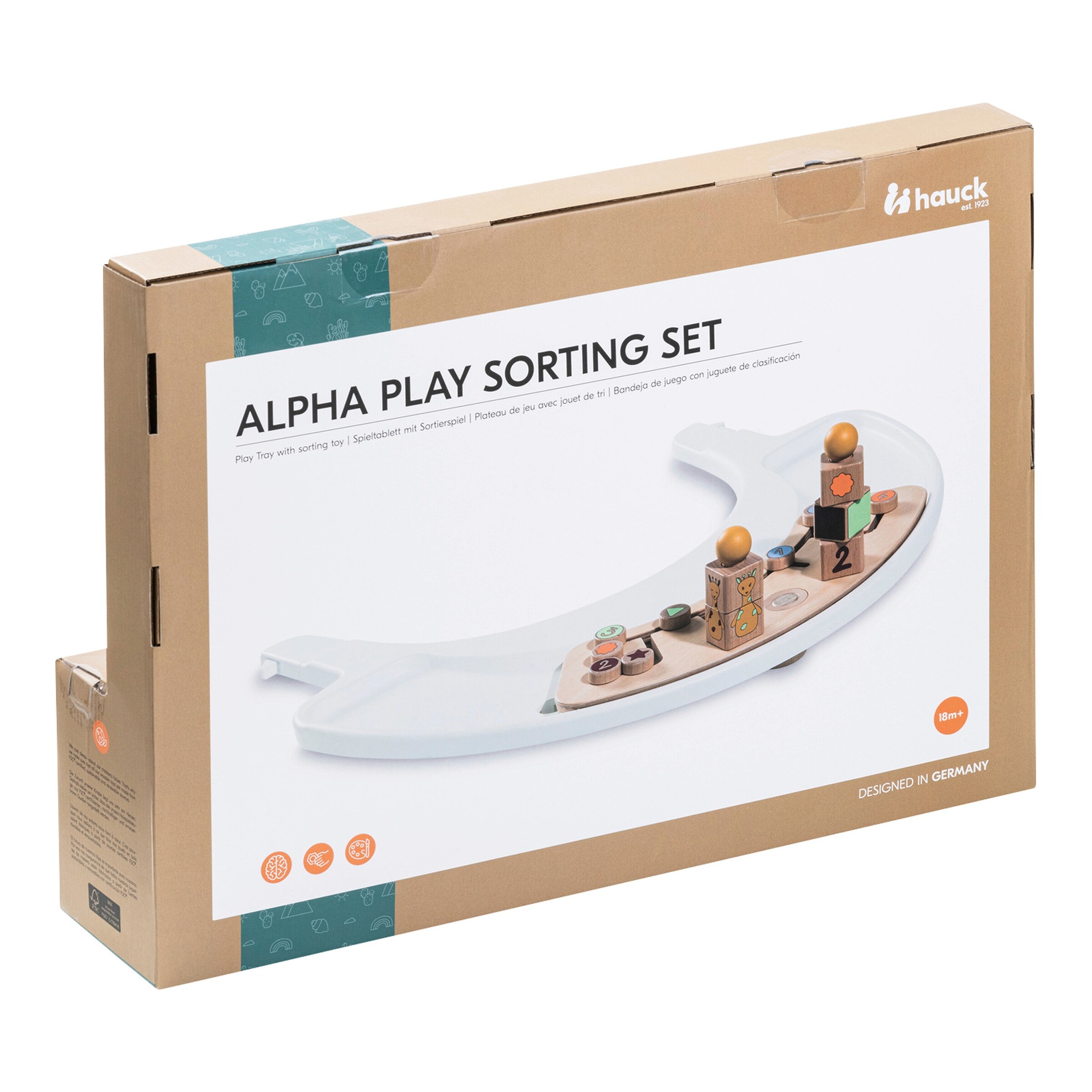Hauck Spielbrett inkl. Spielaufsatz Sorting Giraffe für Hochstuhl Alpha+ und Beta+