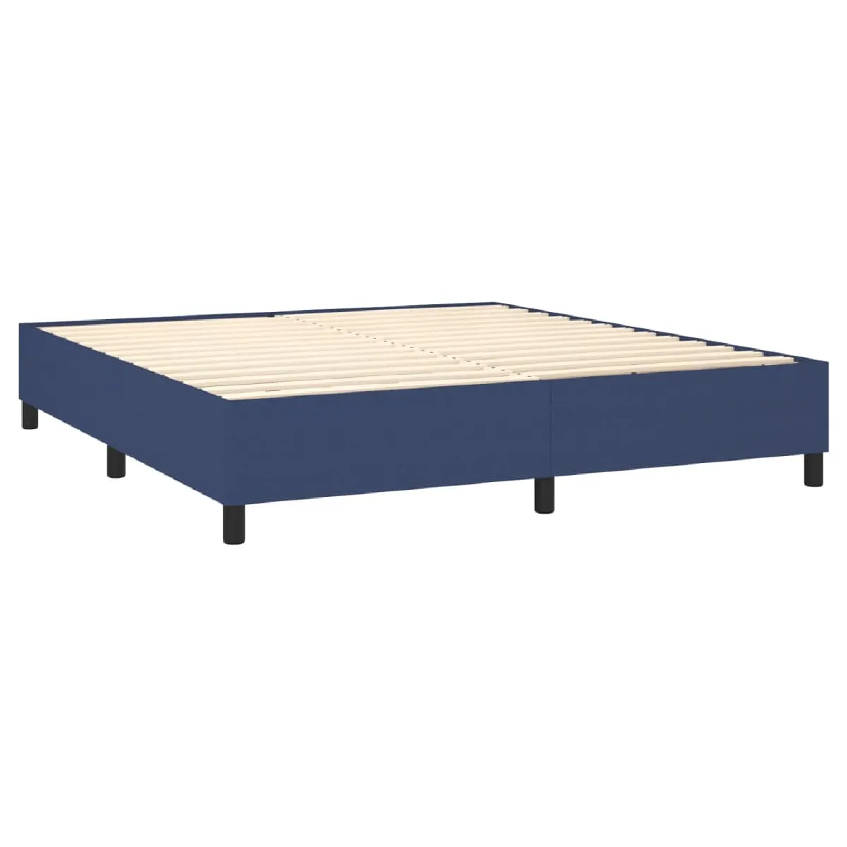Vidaxl VIDA XL Sommier à lattes avec matelas bleu 180x200 cm