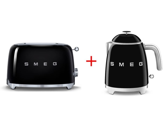 SMEG - Grille pain KLF05BLEU + TSF01BLEU noir