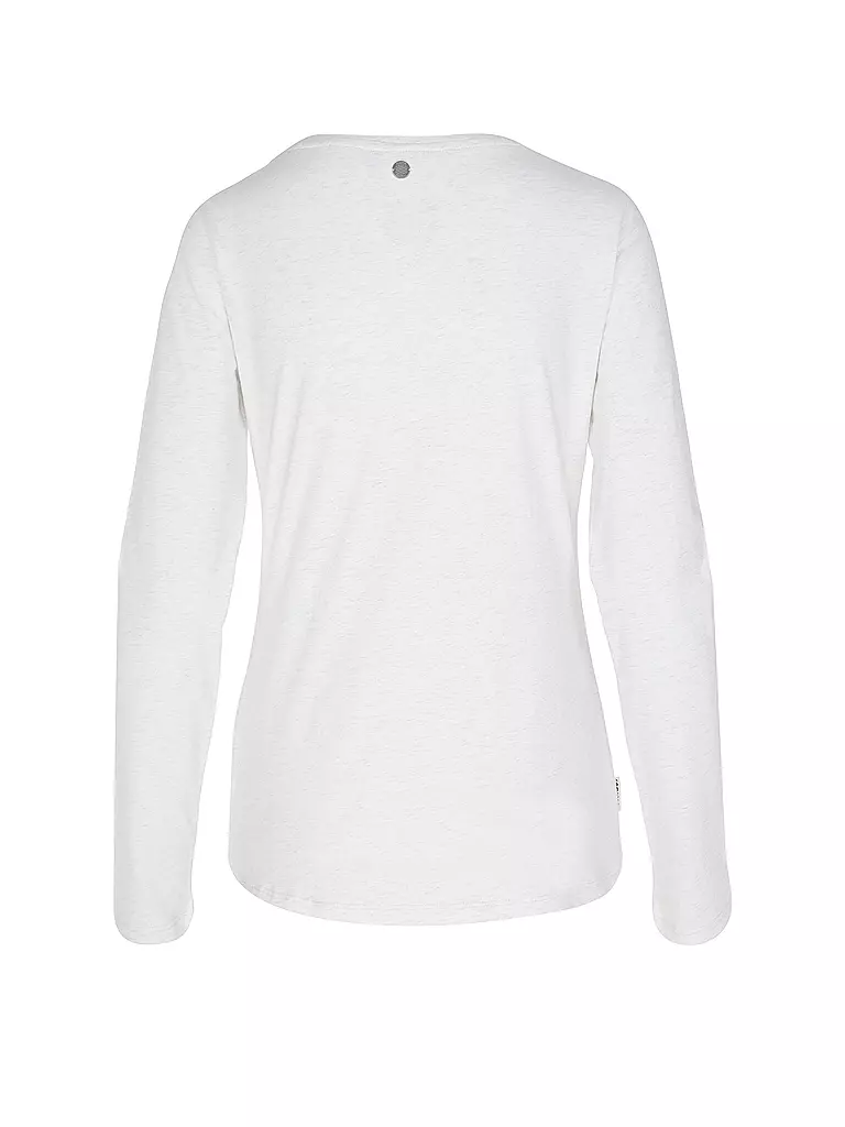 RAGWEAR Langarmshirt FLORAH weiss