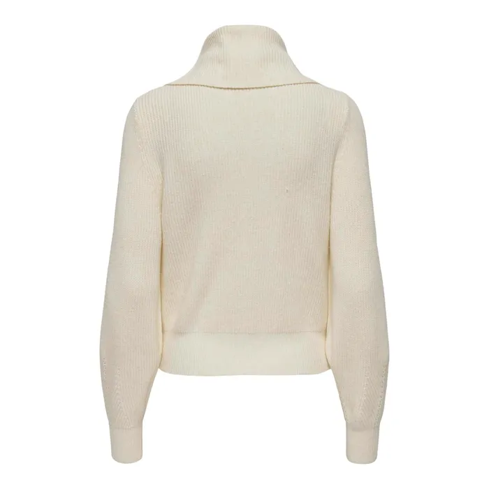 Only Fia LS Zip High Neck Knitted Cardigan Vest Dames