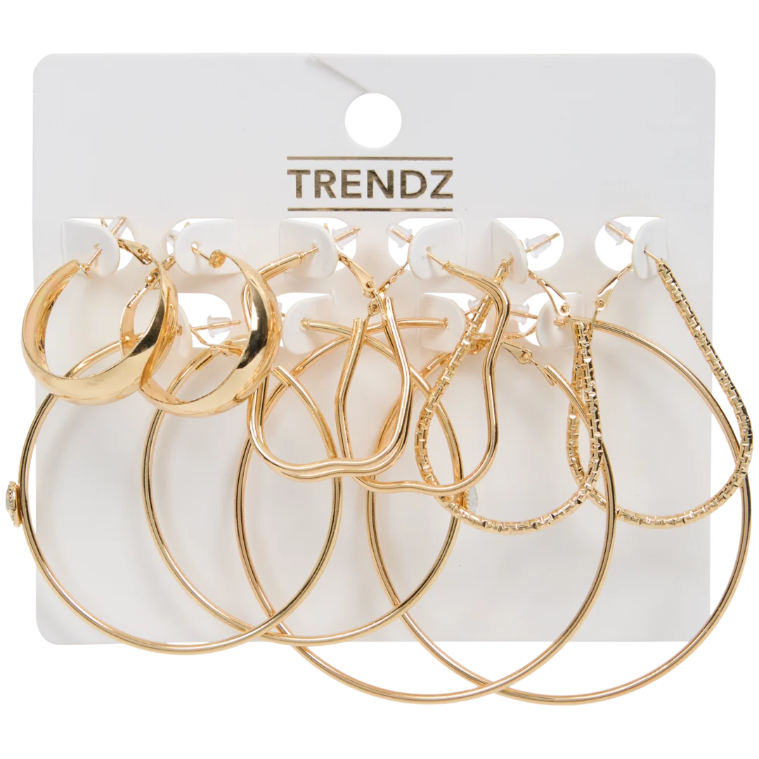 Trendz oorbellen 5 paar | diverse varianten