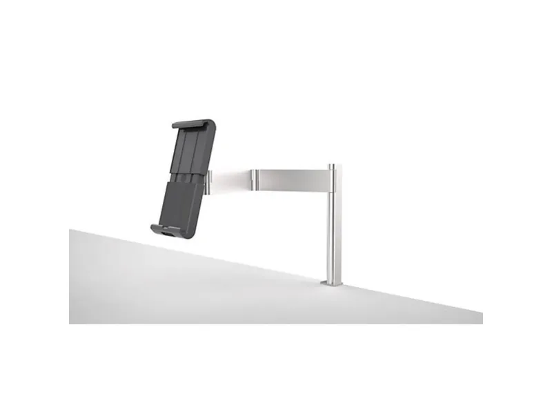 Durable Tablet Holder TABLE CLAMP metallic silver