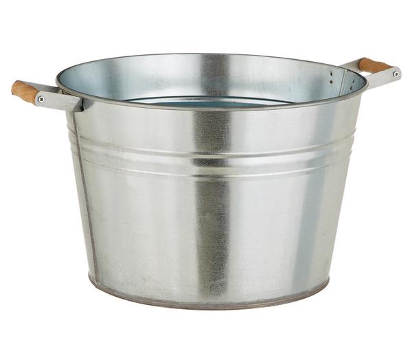Dehner Zink-Pflanzkübel, Ø 36 cm