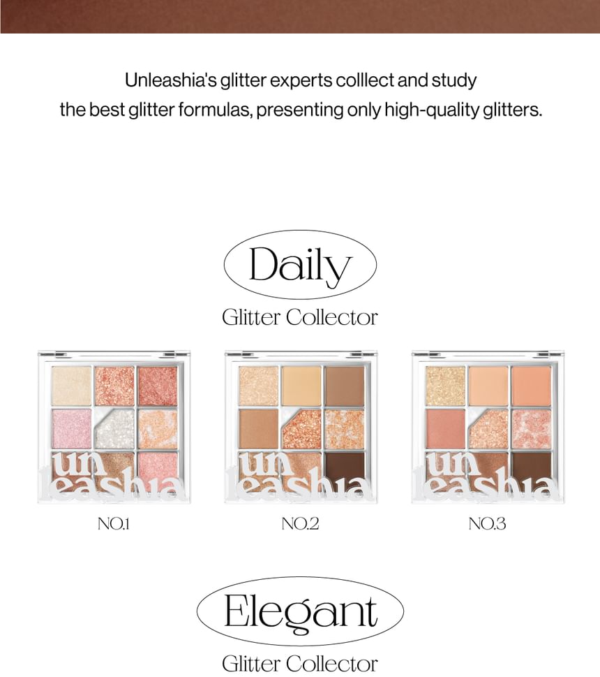 UNLEASHIA - Glitterpedia Oogpalette - 7 Soorten