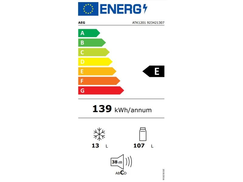 AEG by Electrolux Kühlschrank ATK1201 Rechts/Wechselbar Freistehender Kühlschrank