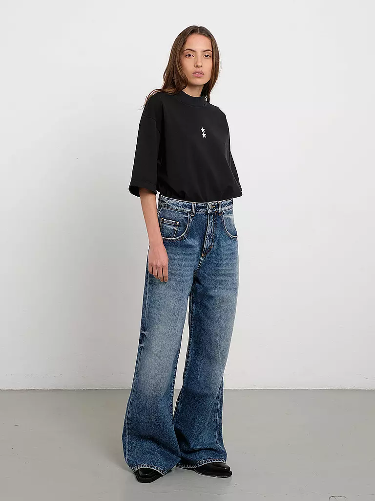 ICON DENIM Jeans Flared Fit dunkelblau