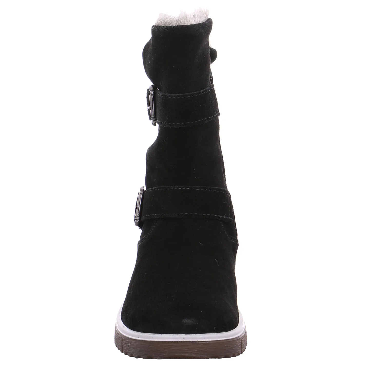 SUPERFIT Mädchen-Winter-Bottine Schwarz Textil  Stiefelette