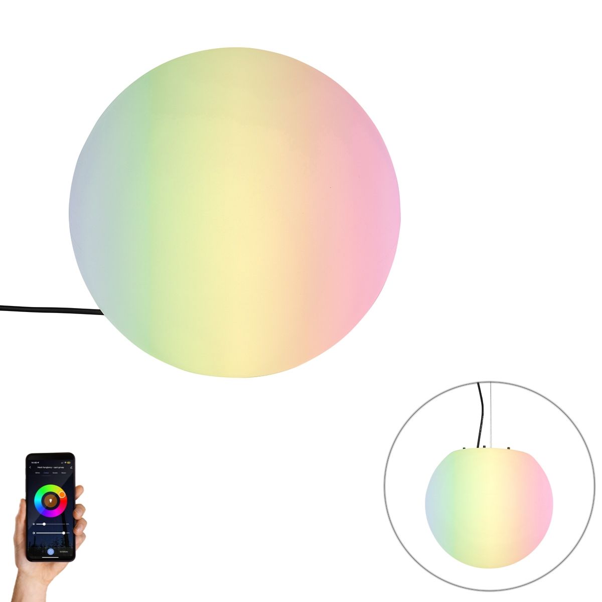 Smart buitenlamp wit 35 cm IP65 incl. Wifi A60 - Nura